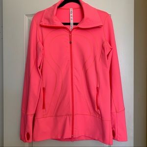 Lululemon Neon Pink Stride Jacket Size 10